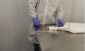 Traditional drawstring autoclave bag closure